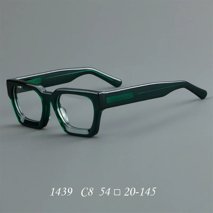 CCspace Women's Full Rim Brow Line Square Acetate Reading Glasses 311022