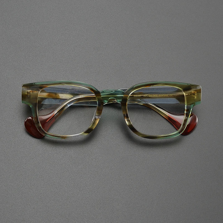 Nobler Unisex Full Rim Square Acetate Eyeglasses 1935 Full Rim Nobler C1  