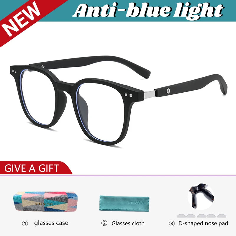Vicky Unisex Full Rim Square Tr 90 Alloy Reading Glasses 622503