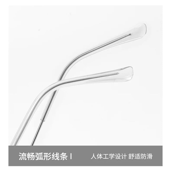Gmei Optical SS9095 women's oval titanium prescription eyeglasses — view 8