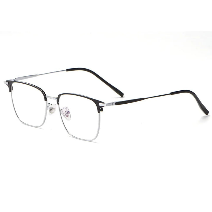 Kocolior Unisex Full Rim Square Alloy Hyperopic Reading Glasses 62504 Reading Glasses Kocolior   