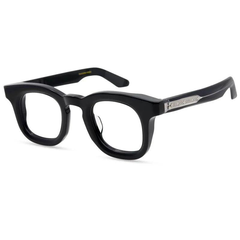 Nobler Unisex Full Rim Oval Square Thick Acetate Eyeglasses 9620 Full Rim Nobler C2  