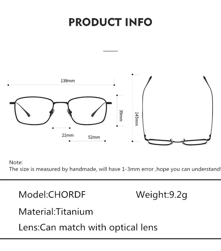 Aimee Unisex Full Rim Square Titanium Eyeglasses 3815 Full Rim Aimee   