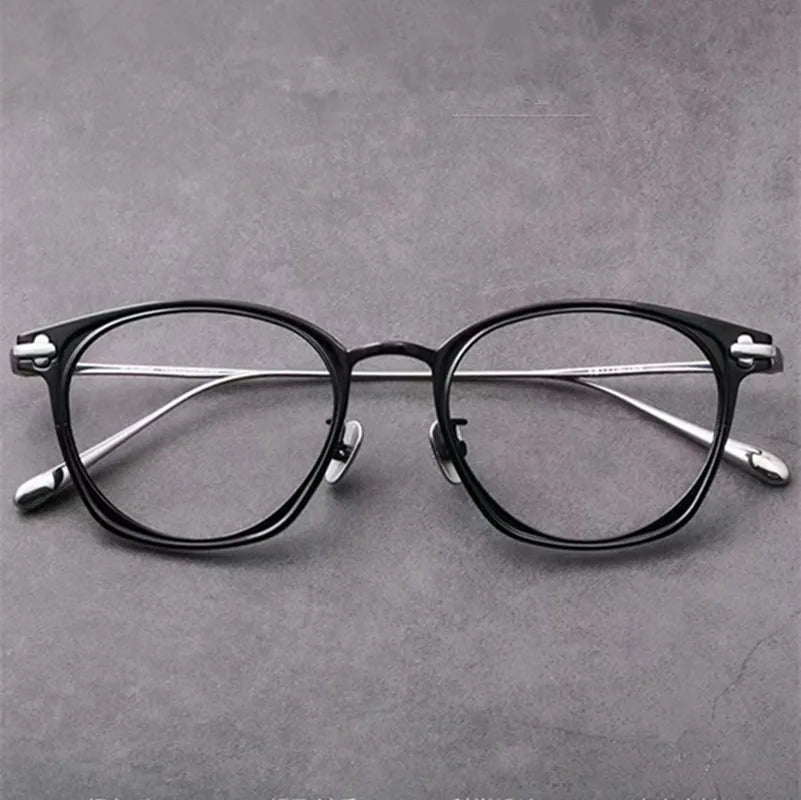 Aimee Unisex Full Rim Round Titanium Acetate Eyeglasses 102125 Full Rim Aimee   