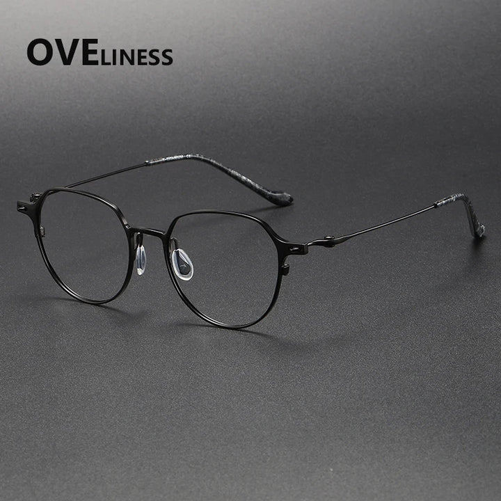 Oveliness Women's Full Rim Round Titanium Eyeglasses 22314
