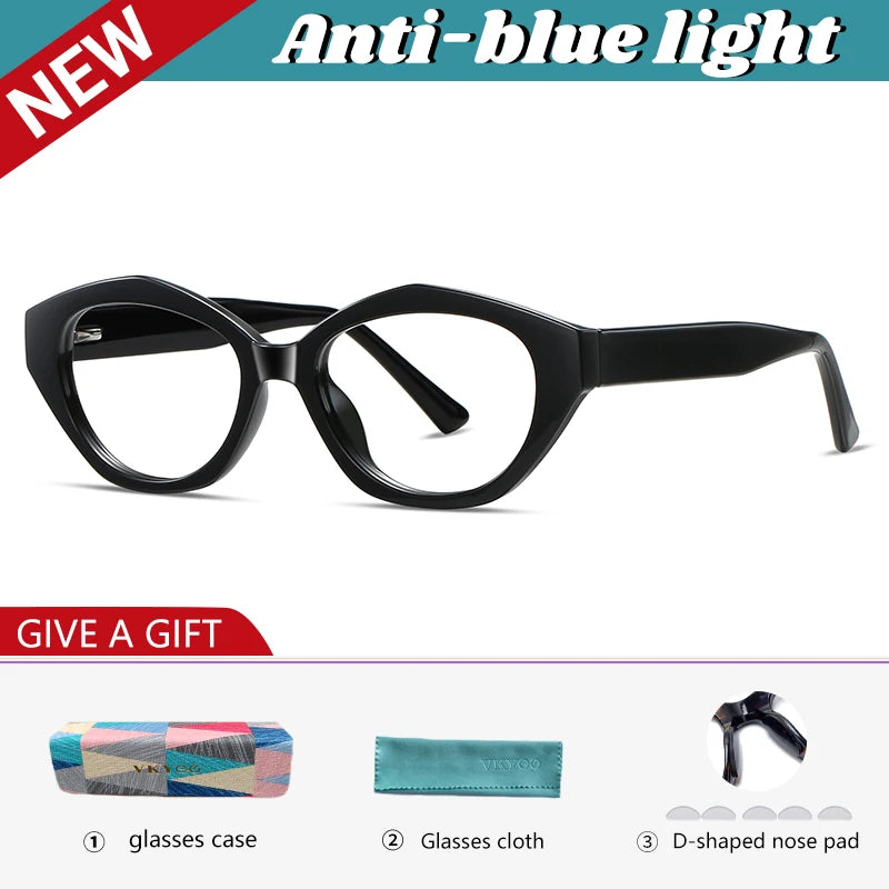 Vicky Unisex Full Rim Oval Tr 90 Titanium Reading Glasses 97029