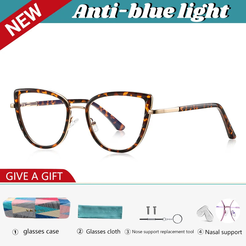 Vicky Women's Full Rim Butterfly Tr 90 Alloy Reading Glasses 31514