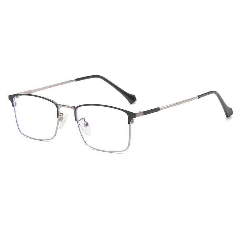 Cubojue Mens Full Rim Square Alloy Eyeglasses 101968 Full Rim Cubojue 101932 black grey  