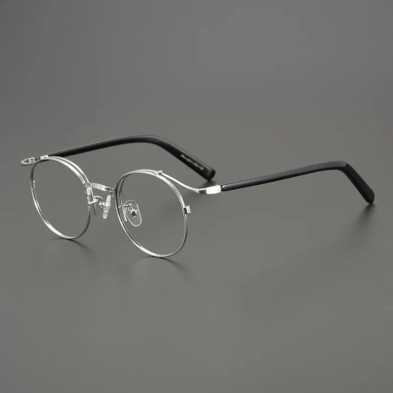 Bobbie Full Rim 445022 Unisex Titanium Oval Round Frames FuzWeb