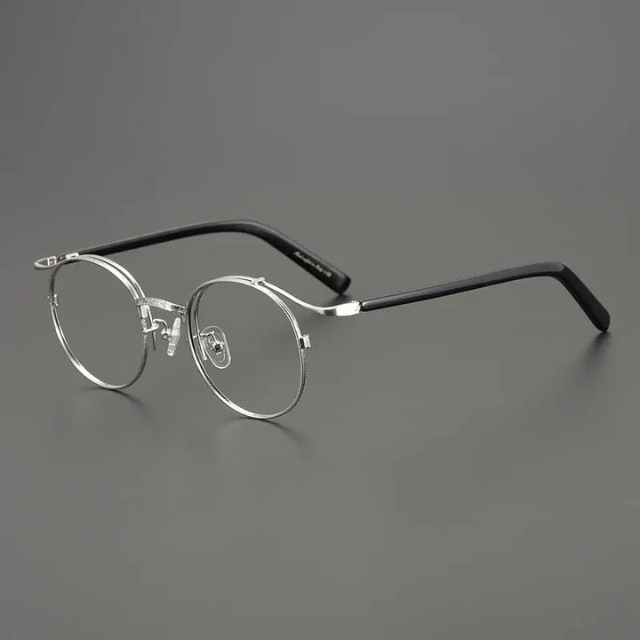 Bobbie Full Rim 445022 Unisex Titanium Oval Round Frames FuzWeb