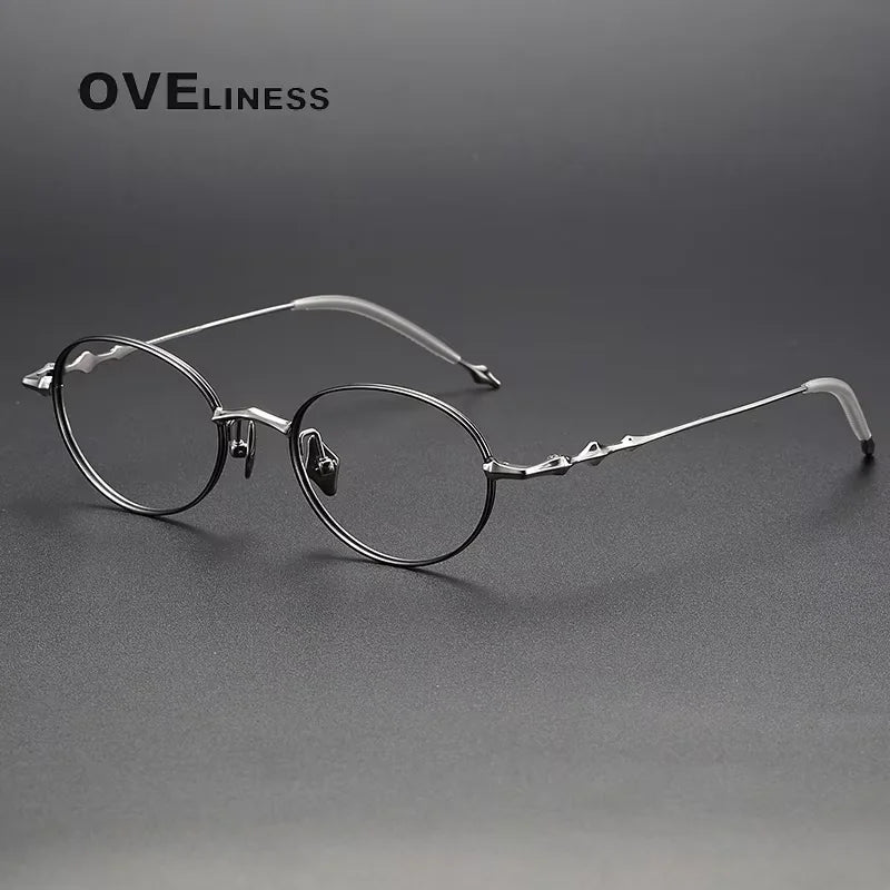 Oveliness Women's Full Rim Oval Round Titanium Eyeglasses 614135