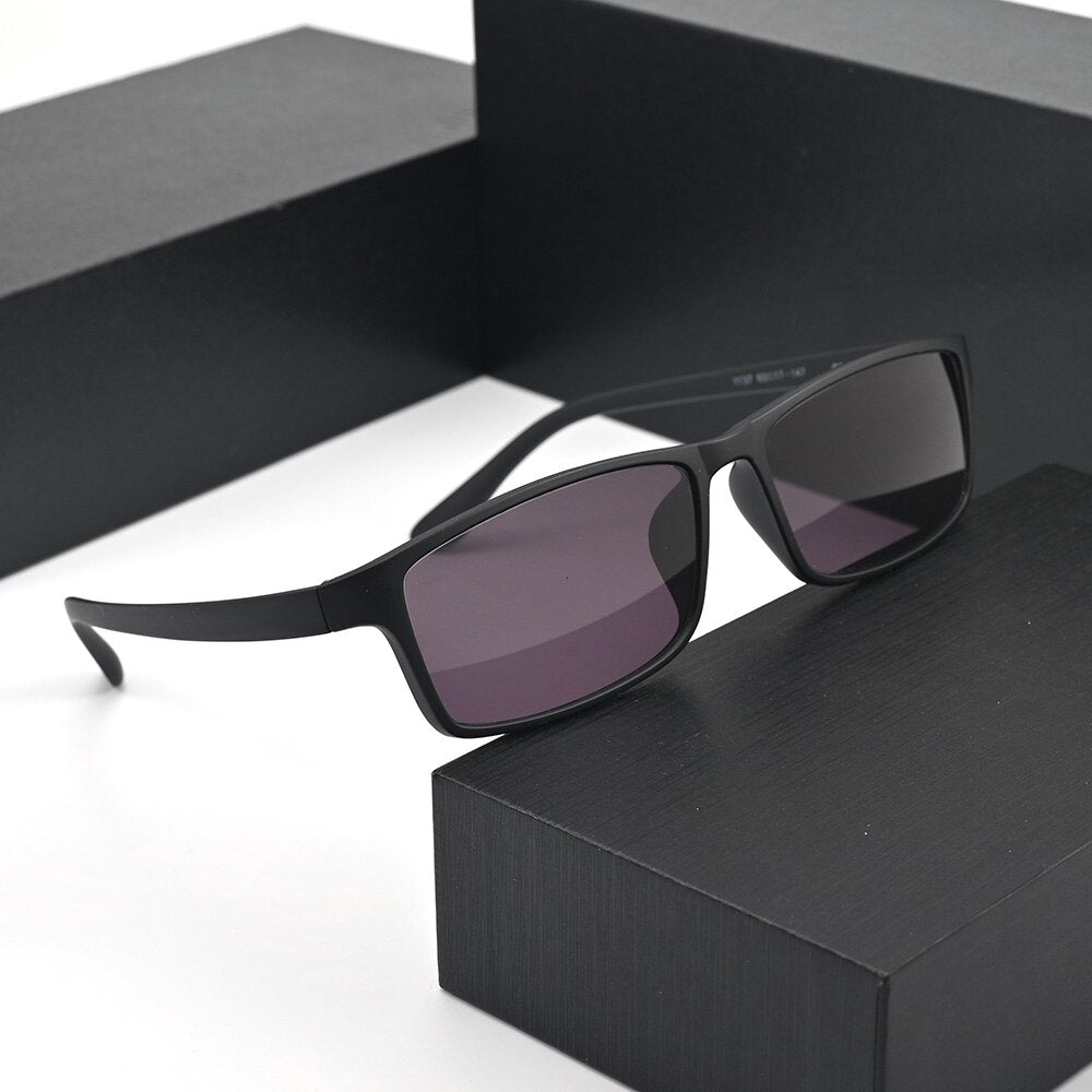 Cubojue Men's Full Rim Oversized Square Tr 90 Titanium Polarized Sunglasses T137 Sunglasses Cubojue matte black black polarized 