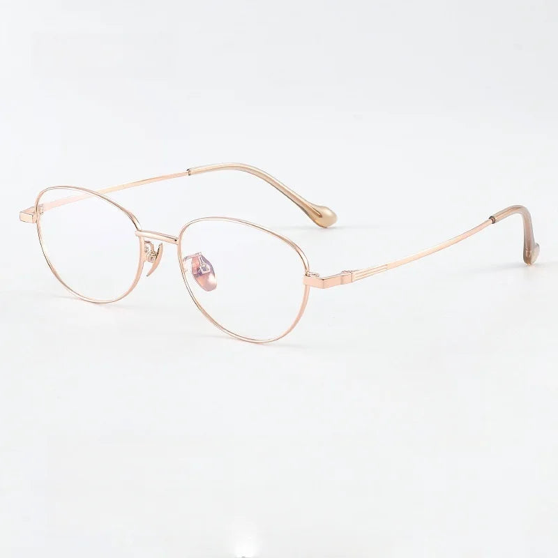 Momoja Women's Full Rim Oval Cat Eye Alloy Eyeglasses 33025