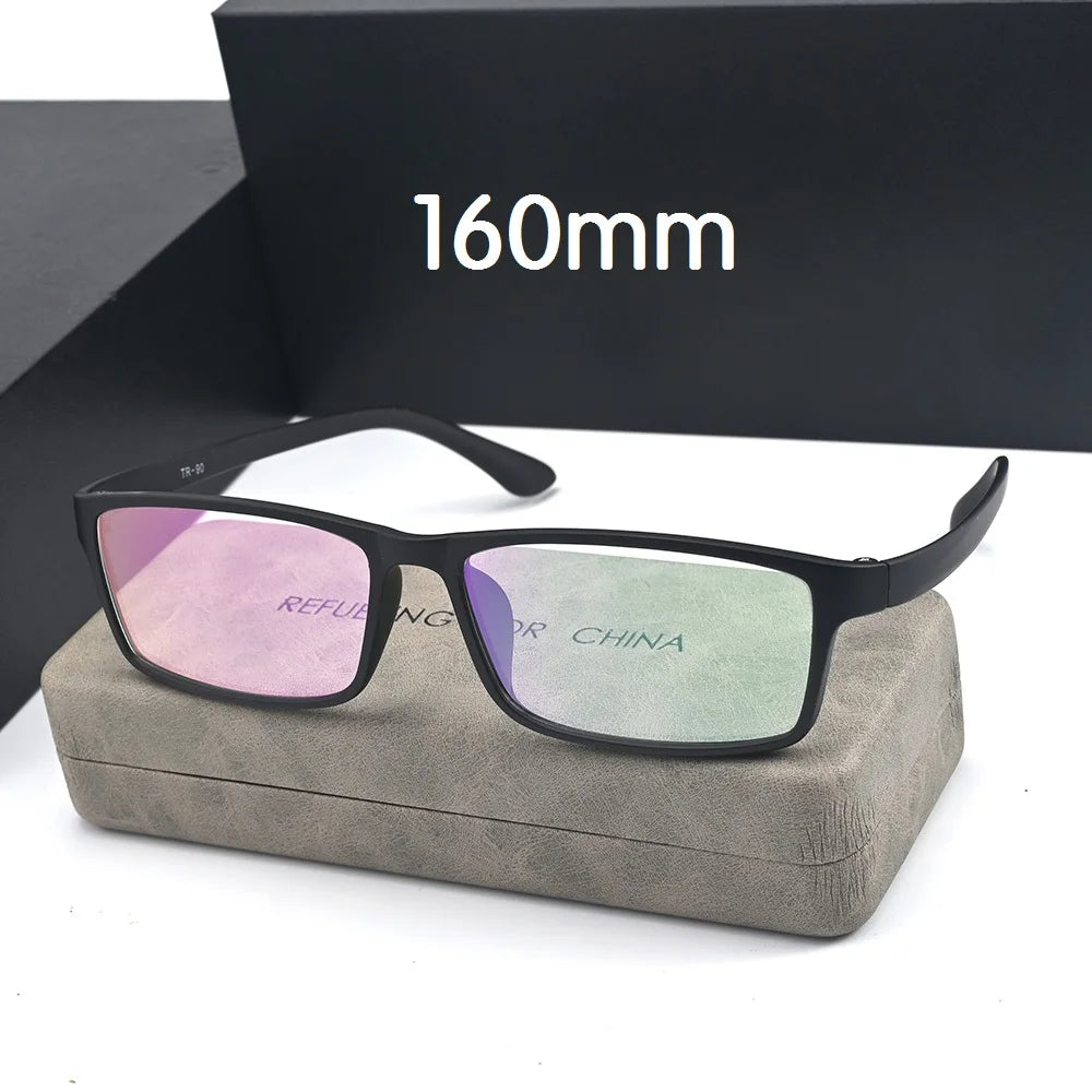 Cubojue Unisex Full Rim Big Square Tr 90 Titanium Reading Glasses 36160