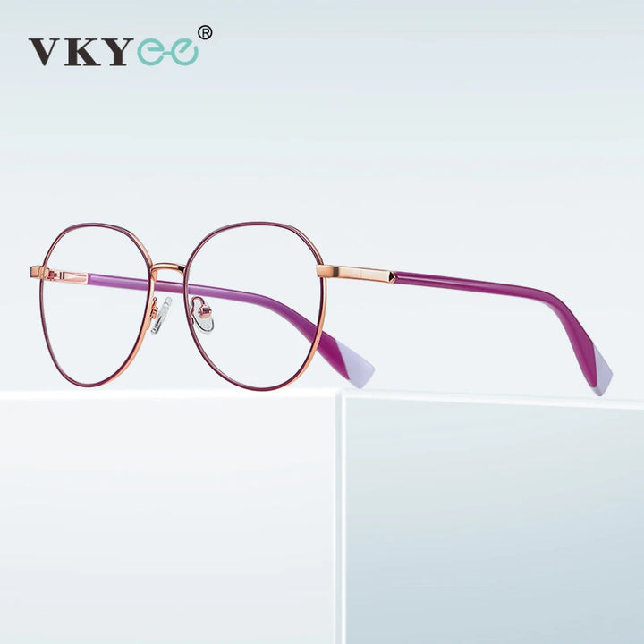 Vicky Women's Full Rim Round Alloy Reading Glasses 3029 Reading Glasses Vicky   