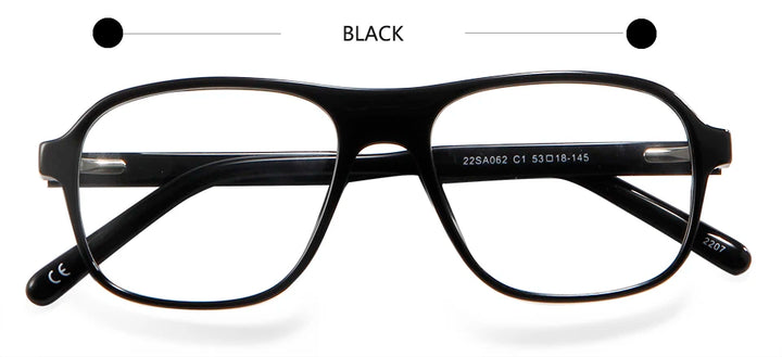 Esnbie Unisex Full Rim Square Oval Acetate Eyeglasses 220621