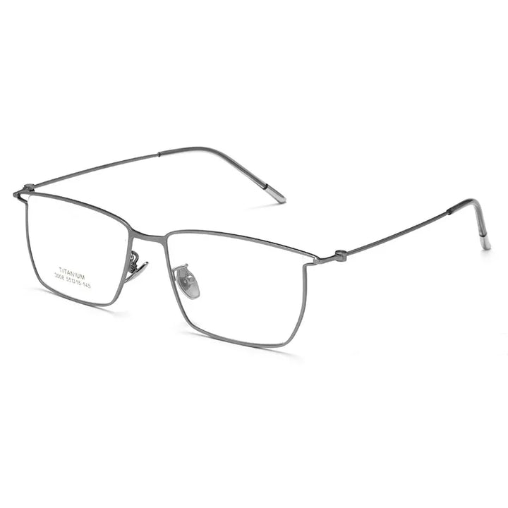 Aror Unisex Full Rim Brow Line Square Titanium Eyeglasses 30087