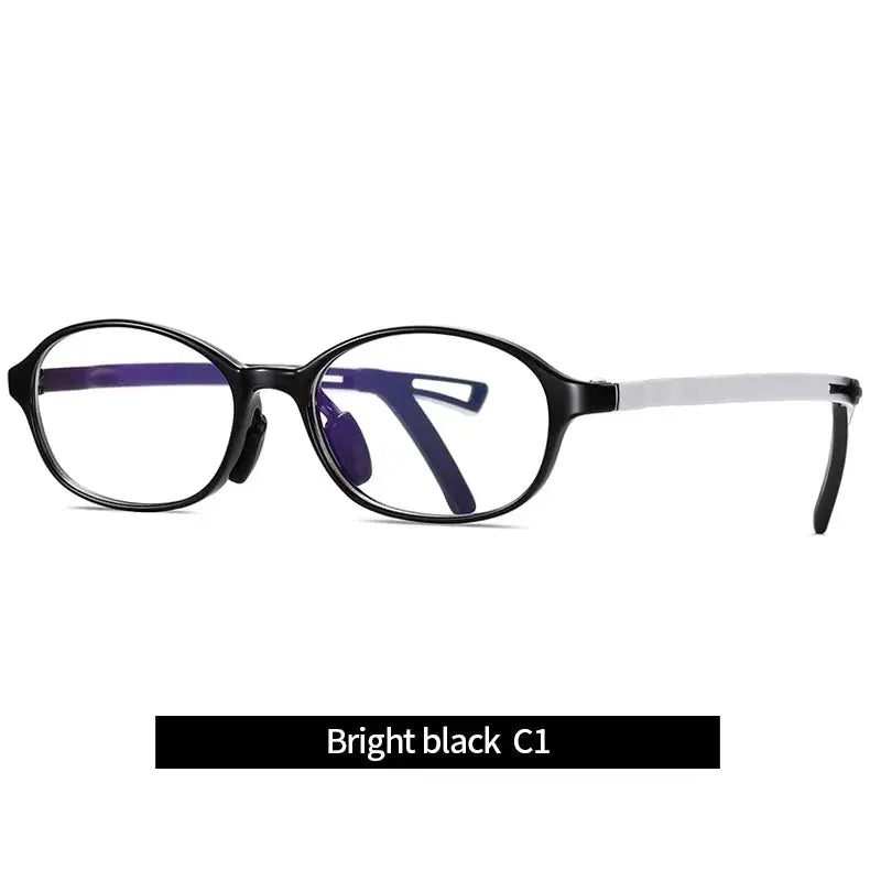 Vicky Youth Unisex Full Rim Oval Tr 90 Titanium Eyeglasses 5110.