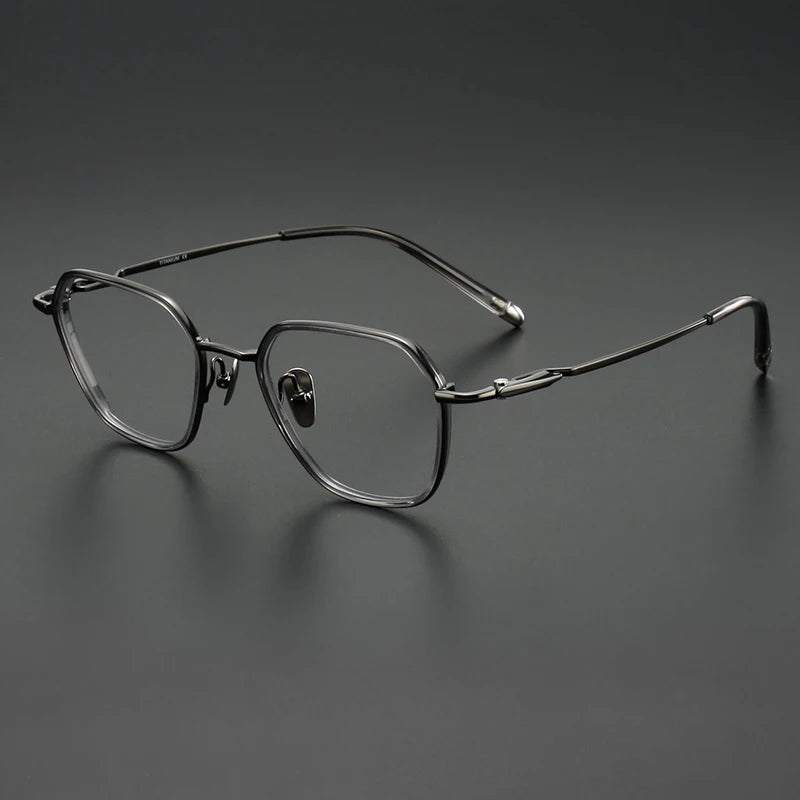 Muzz SH0076 unisex pure titanium acetate prescription eyeglasses — view 7
