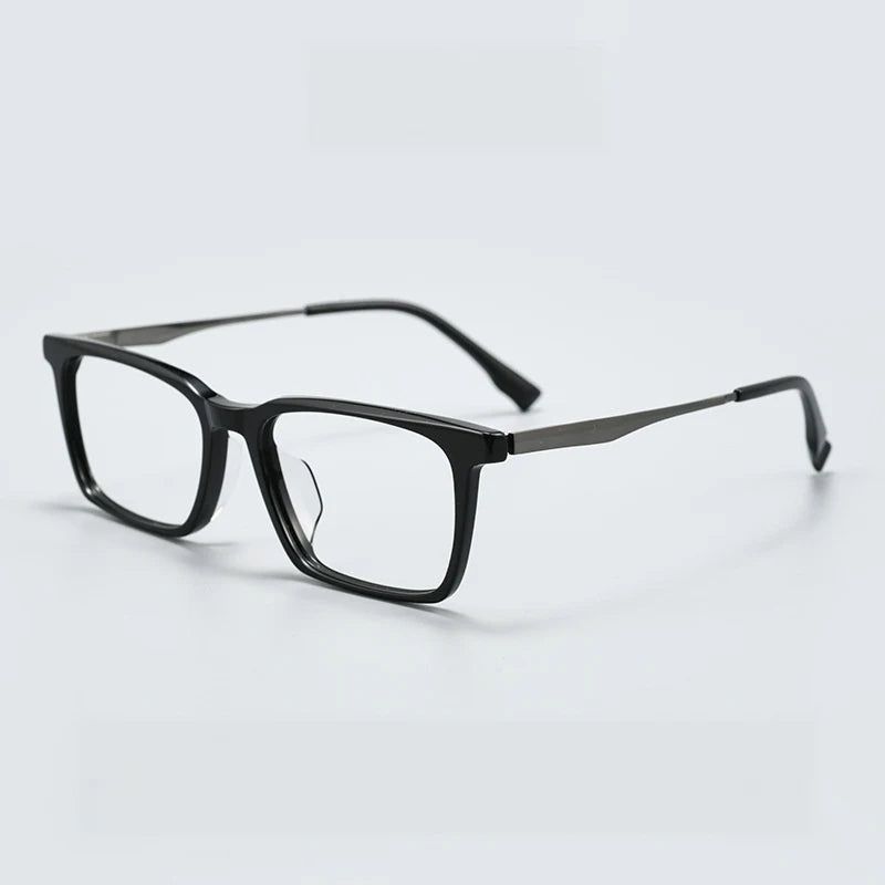 Yimaruili Unisex Full Rim Square Titanium &amp; Acetate Eyeglasses GG583F — view 5 | Yimaruili at FuzWeb