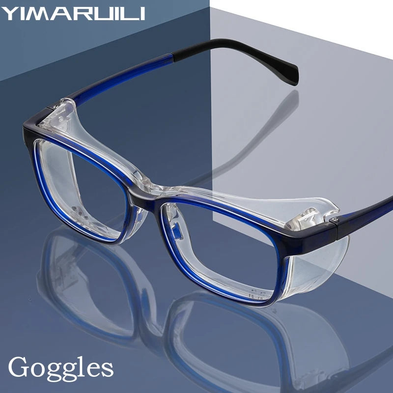 Yimaruili Unisex Full Rim Square Tr 90 Polycarbonate Eyeglasses Y9103 Anti Dust Full Rim Yimaruili Eyeglasses   