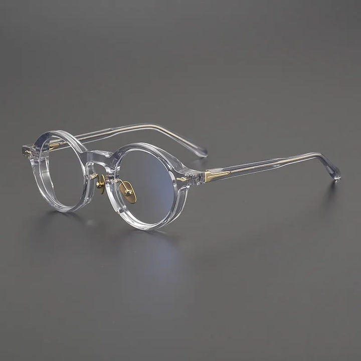 Black Mask Unisex Full Rim Round Acetate Eyeglasses BM-CR60