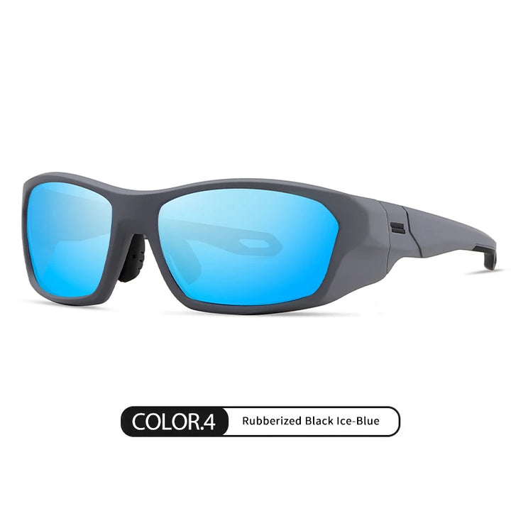 Reven Jate Men's Full Rim Goggle Square Tr 90 Alloy Sunglasses 518201
