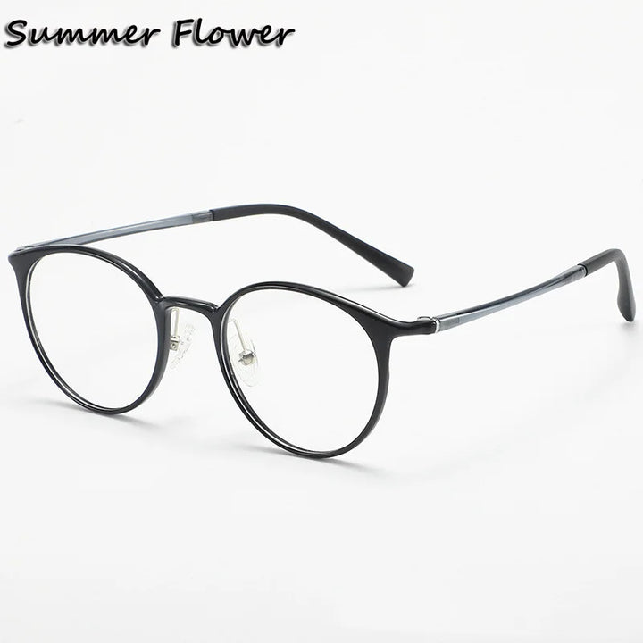 Summer Flower  Women's Full Rim Round Ultem Eyeglasses 11638