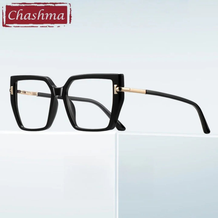 Chashma Ochki Women's Full Rim Square Tr 90 Alloy Eyeglasses 882267