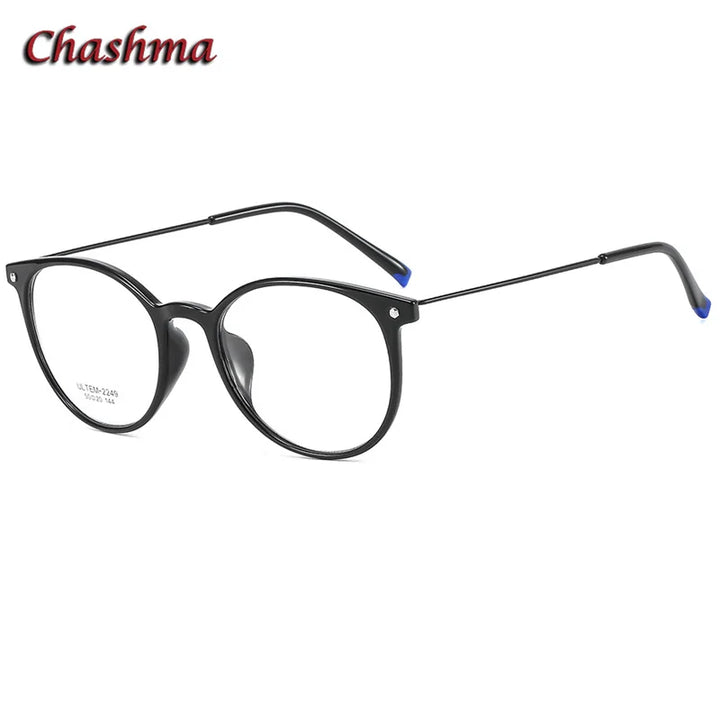 Chashma Ochki Unisex Youth Full Rim Round Ultem Eyeglasses 2149 Full Rim Chashma Ochki   