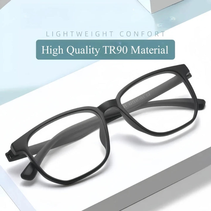 Yimaruili Unisex Full Rim Small Square Tr 90 Screwless Eyegasses 6625 Full Rim Yimaruili Eyeglasses   