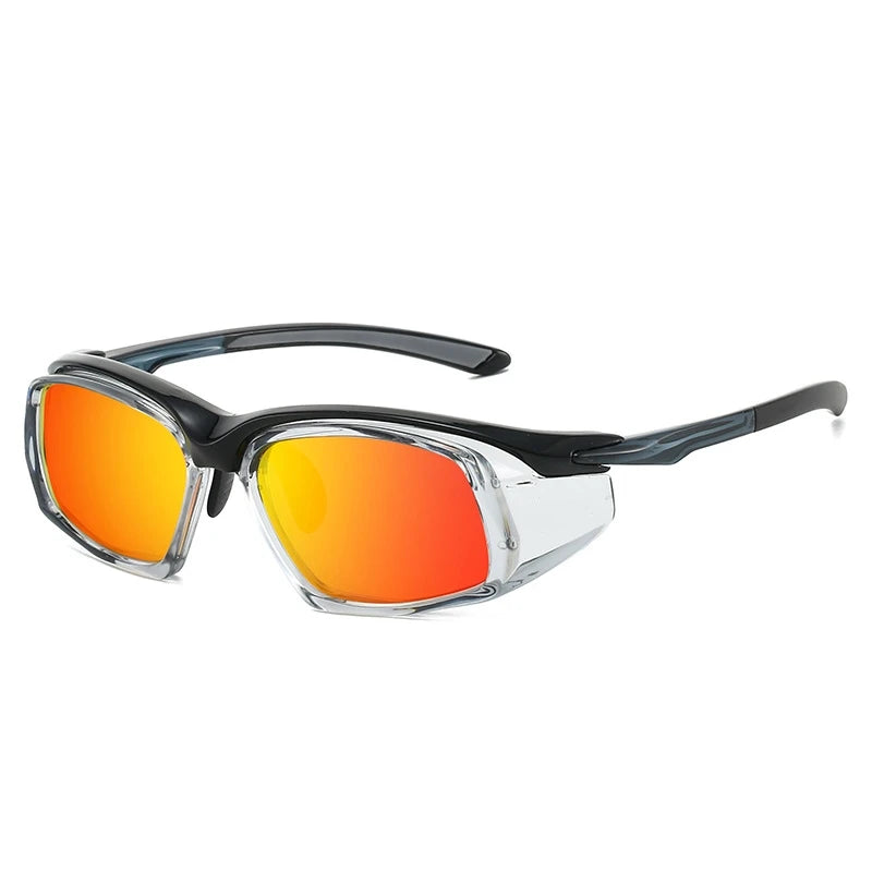 Yimaruili Unisex Full Rim Square Tr 90 Polaroid Lens Sunglasses 662825