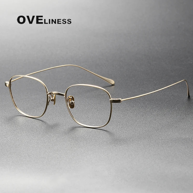 Oveliness Women's Full Rim Square Titanium Eyeglasses 369199