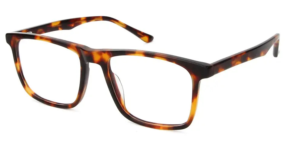 Esnbie 602224 Unisex Full Rim Brow Line Square Acetate Frames Esnbie