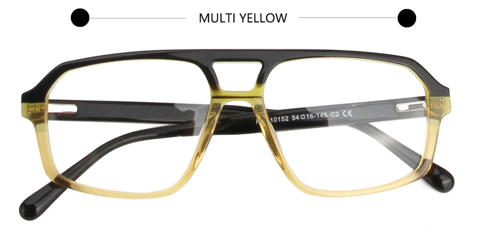 Esnbie Unisex Full Rim Pilot Acetate Eyeglasses RDA-10152