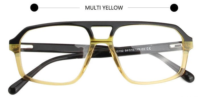 Esnbie Unisex Full Rim Pilot Acetate Eyeglasses RDA-10152