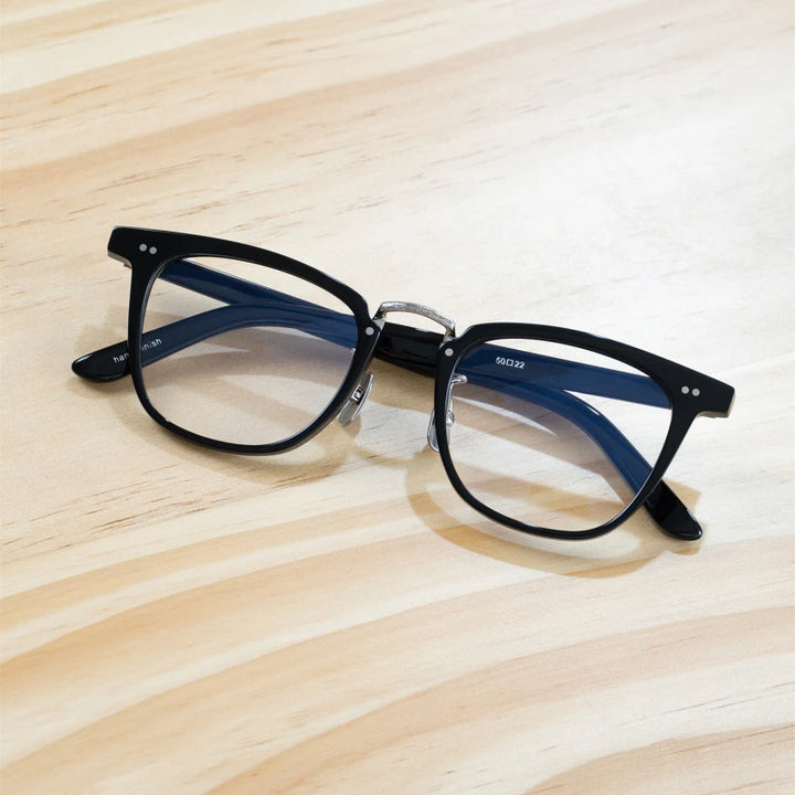Blackmask Unisex Full Rim Square Acetate Eyeglasses Fuz 8