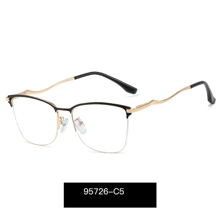 Handoer Women's Full Rim Square Cat Eye Tr 90 Alloy Eyeglasses 195726