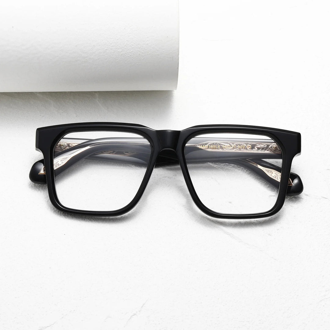 Muzz JMM308LX men's square acetate prescription eyeglasses — view 4