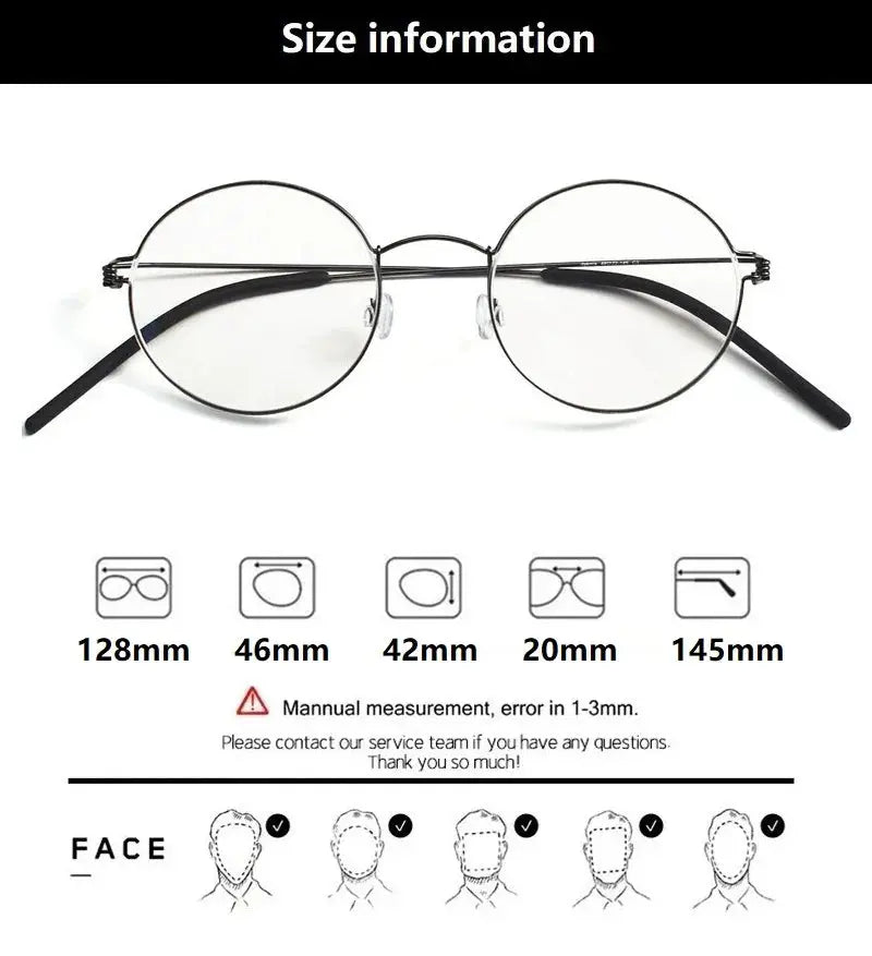 Bobbie Full Rim 464320 Women’s Round Titanium Frames — view 2 | Bobbie at FuzWeb