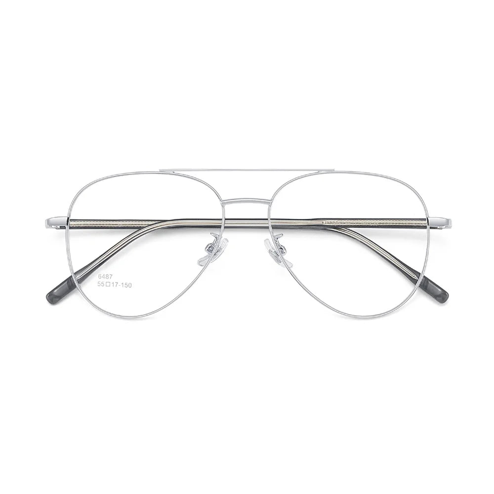 Gmei Optical 6487 men's full rim titanium alloy prescription eyeglasses — view 5