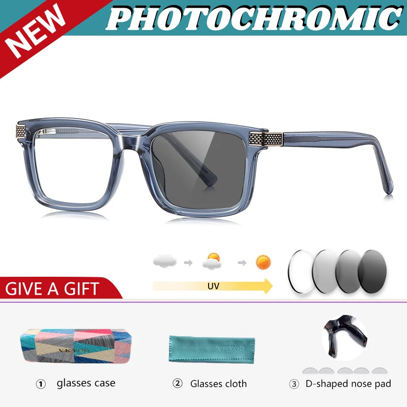 Vicky Unisex Full Rim Square Tr 90 Titanium Reading Glasses 67106