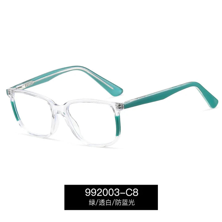 Reven Jate Unisex Youth's Full Rim Square Tr 90 Alloy Eyeglasses 992003