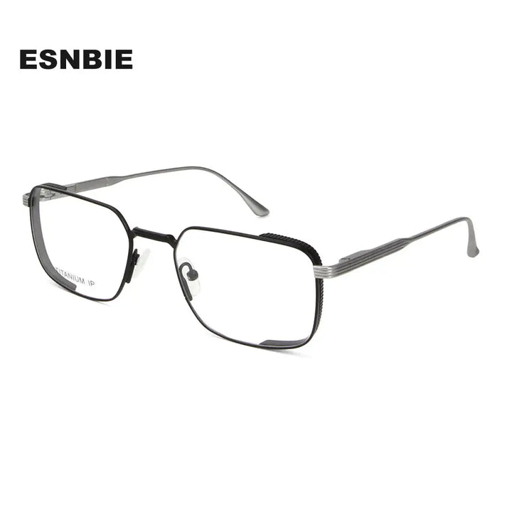 Esnbie 197410 Womens Full Rim Brow Line Square Titanium Frames — view 1 | Esnbie at FuzWeb