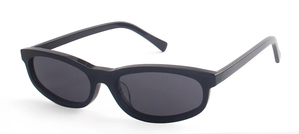 Esnbie Women's Full Rim Slim Oval Rectangle Acetate Sunglasses 240791