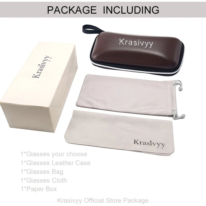 Krasivyy Unisex Round Titanium Prescription Eyeglasses with Clip-On ARLT5976 - view 6
