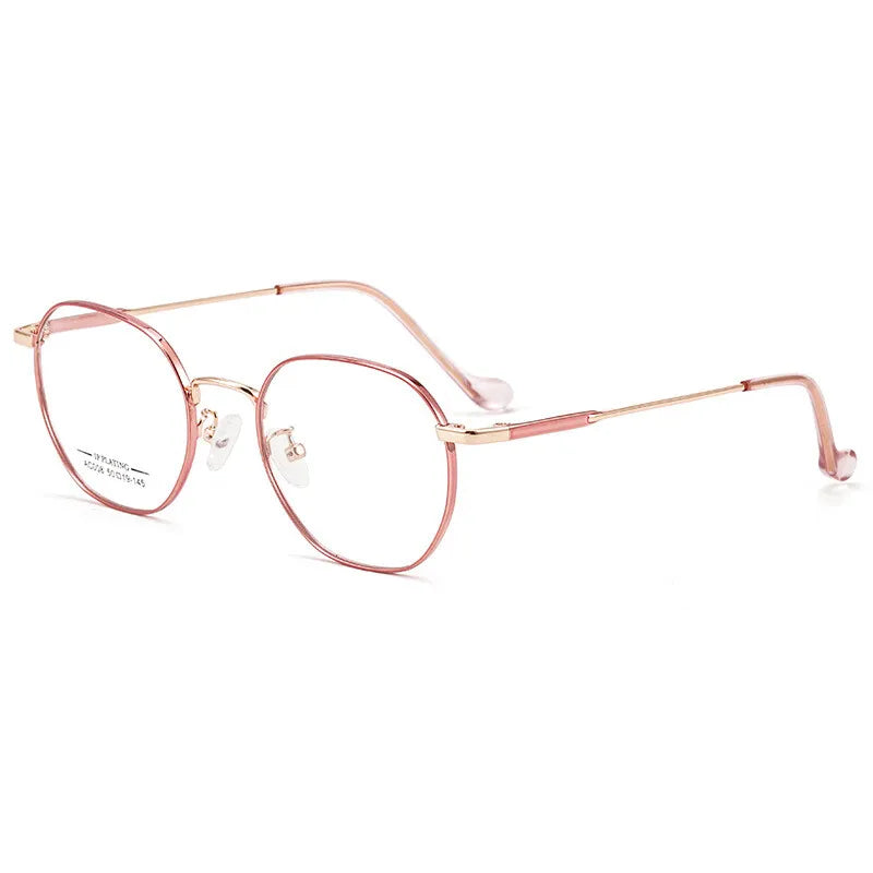 CCspace Women's Full Rim Round Alloy Reading Glasses 802708