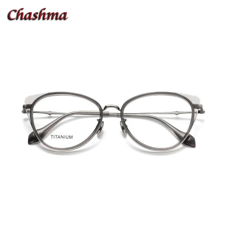 Chashma Ochki Women's Full Rim Oval Cat Eye Acetate Eyeglasses 66024