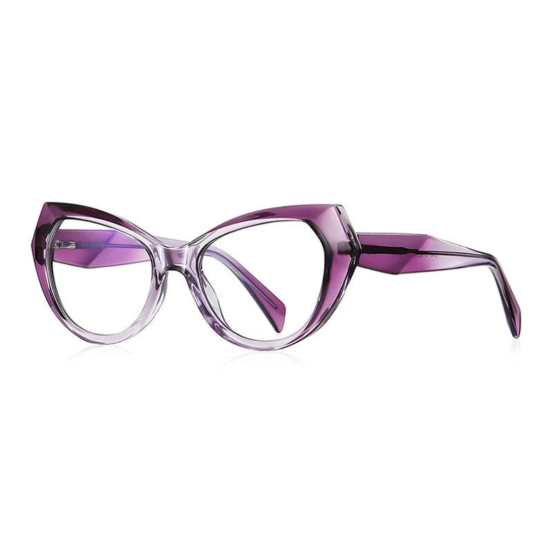 Ralferty Women's Full Rim Cat Eye Tr  90 Titanium Eyeglasses 2025 82163