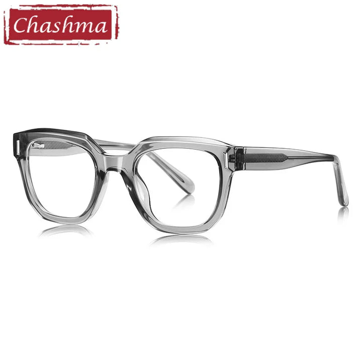 Chashma Ottica Unisex Full Rim Square Tr 90 Titanium Eyeglasses 474009